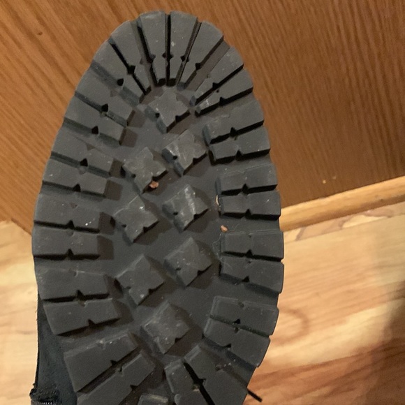 Aquatalia Marvin K 8-1/2 waterproof suede wedge zip & lace up black ankle bootie - Picture 14 of 15